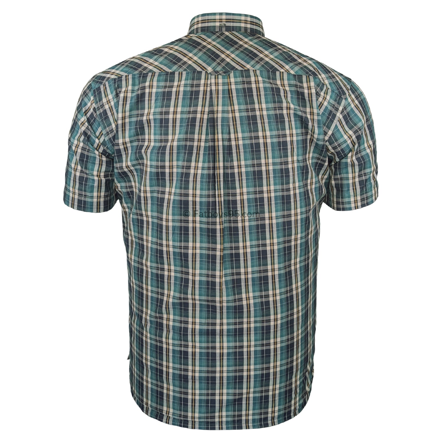 Espionage Check S/S Shirt - SH422 - Green / Navy 3