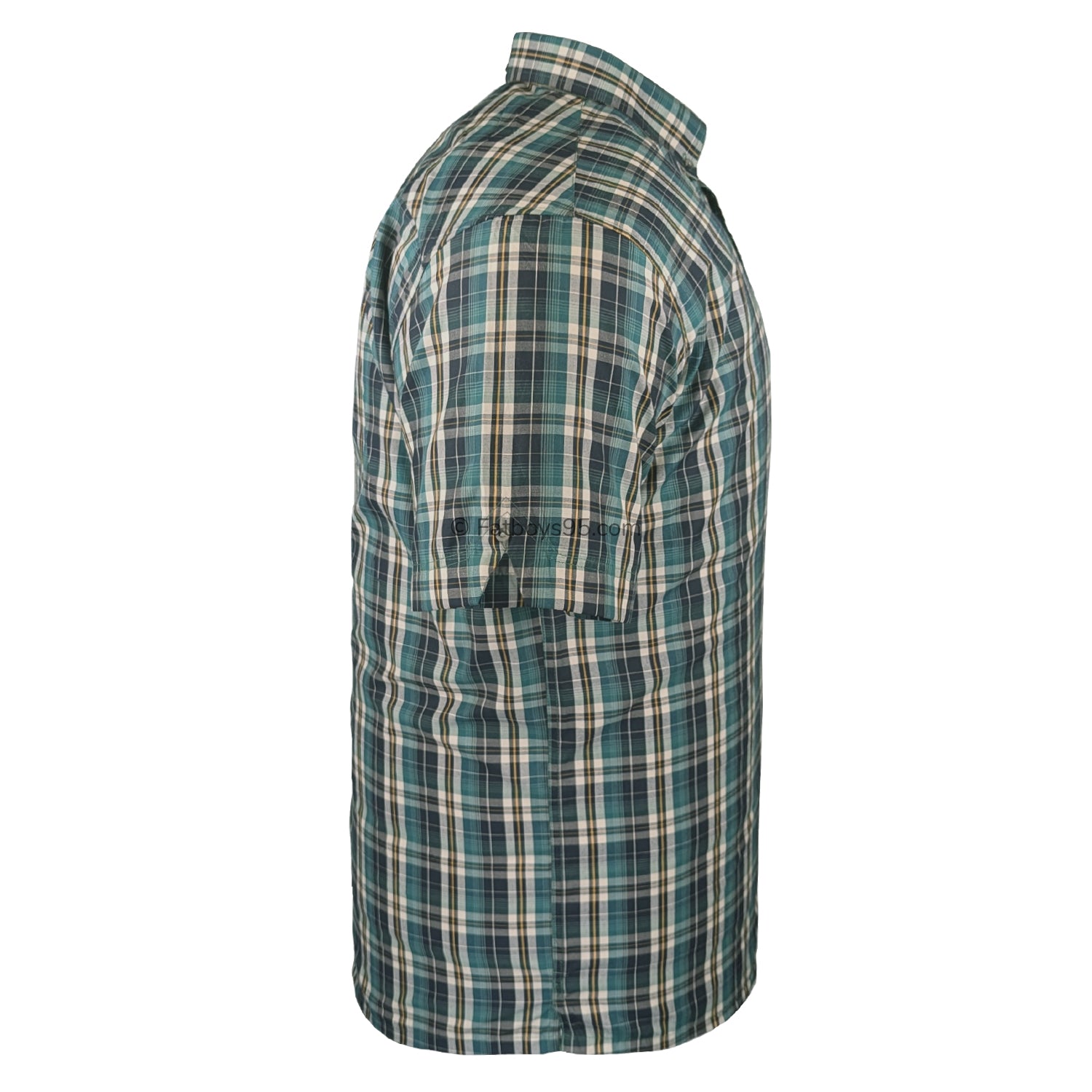 Espionage Check S/S Shirt - SH422 - Green / Navy 5