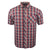 Espionage Check S/S Shirt - SH422 - Red / Navy 1