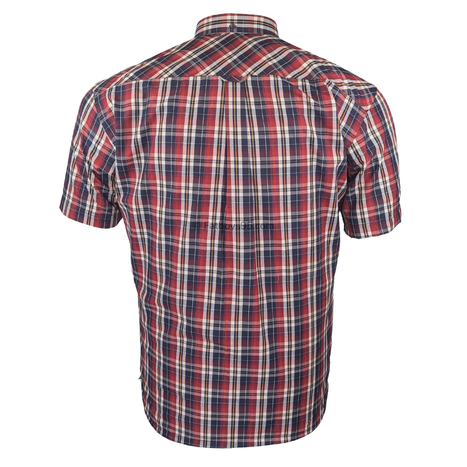 Espionage Check S/S Shirt - SH422 - Red / Navy 3