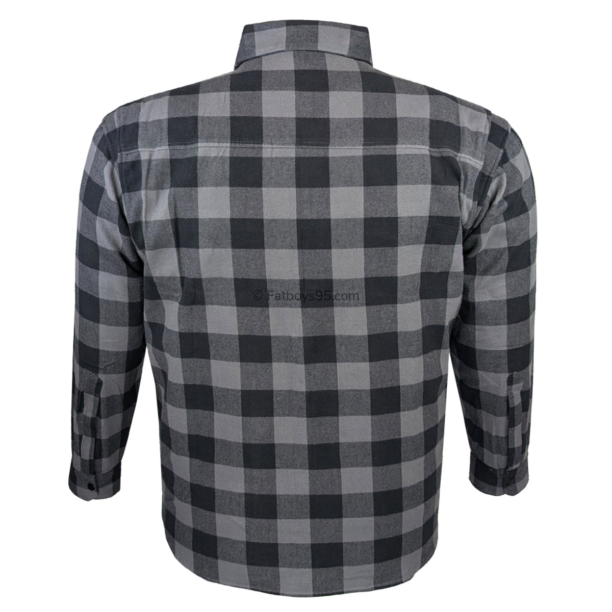 Espionage Brushed Cotton L/S Overshirt - SH423 - Black / Charcoal 4