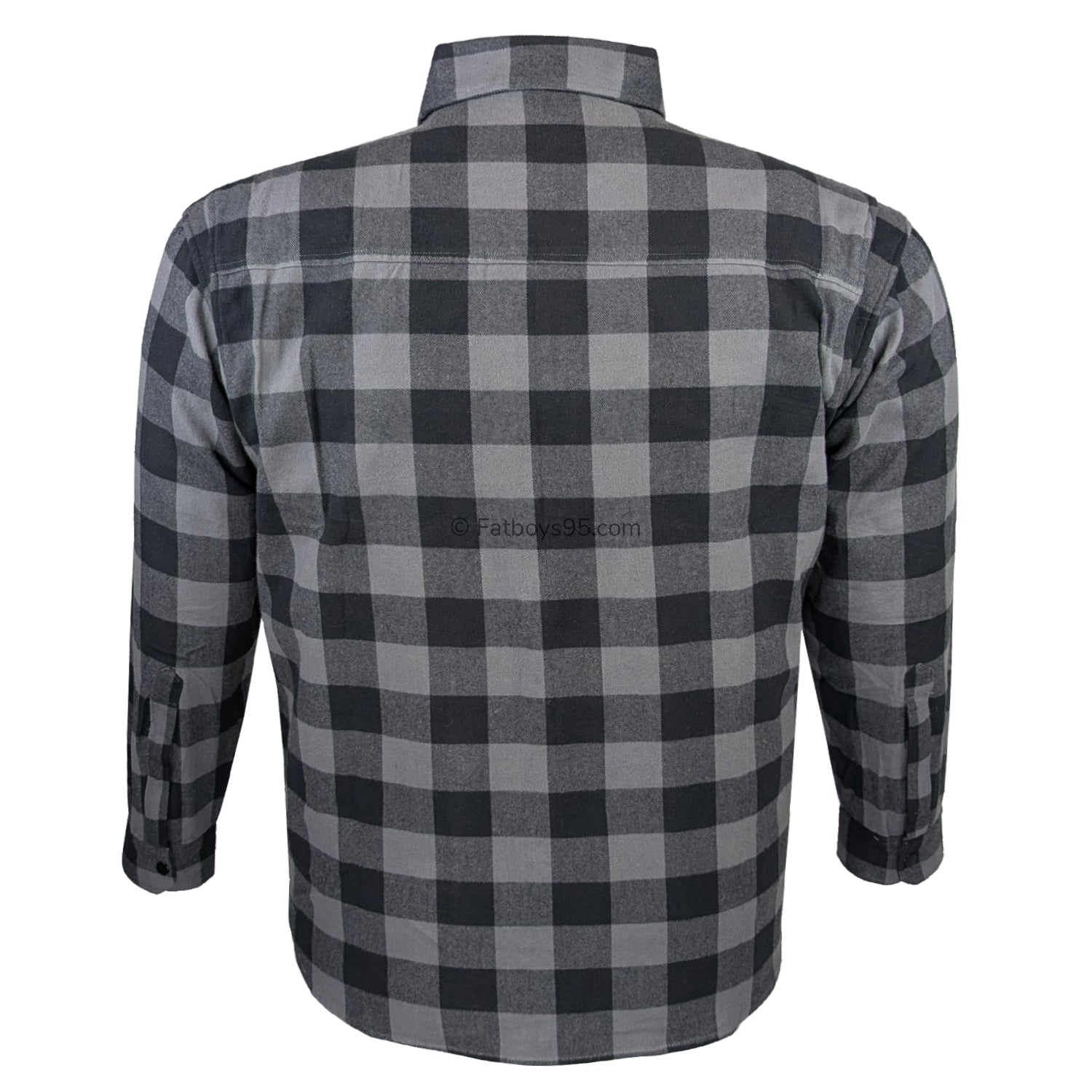 Espionage Brushed Cotton L/S Overshirt - SH423 - Black / Charcoal 4