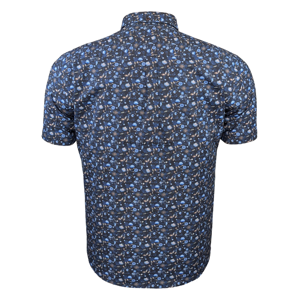 Espionage Floral Print S/S Shirt - SH425 - Navy 4