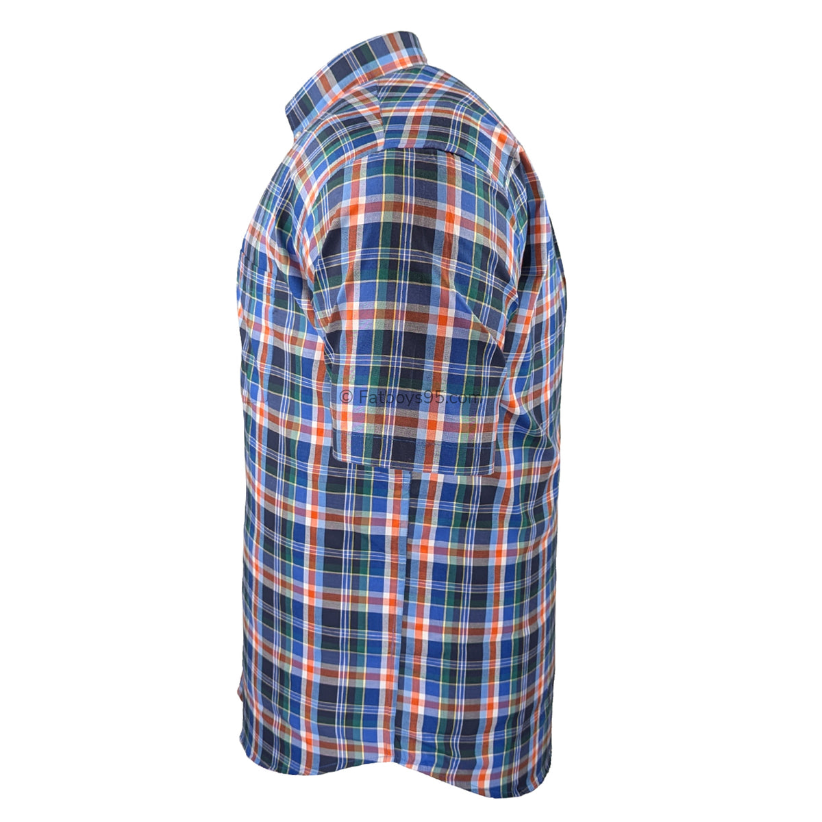 Espionage Check S/S Shirt - SH436 - Blue 4