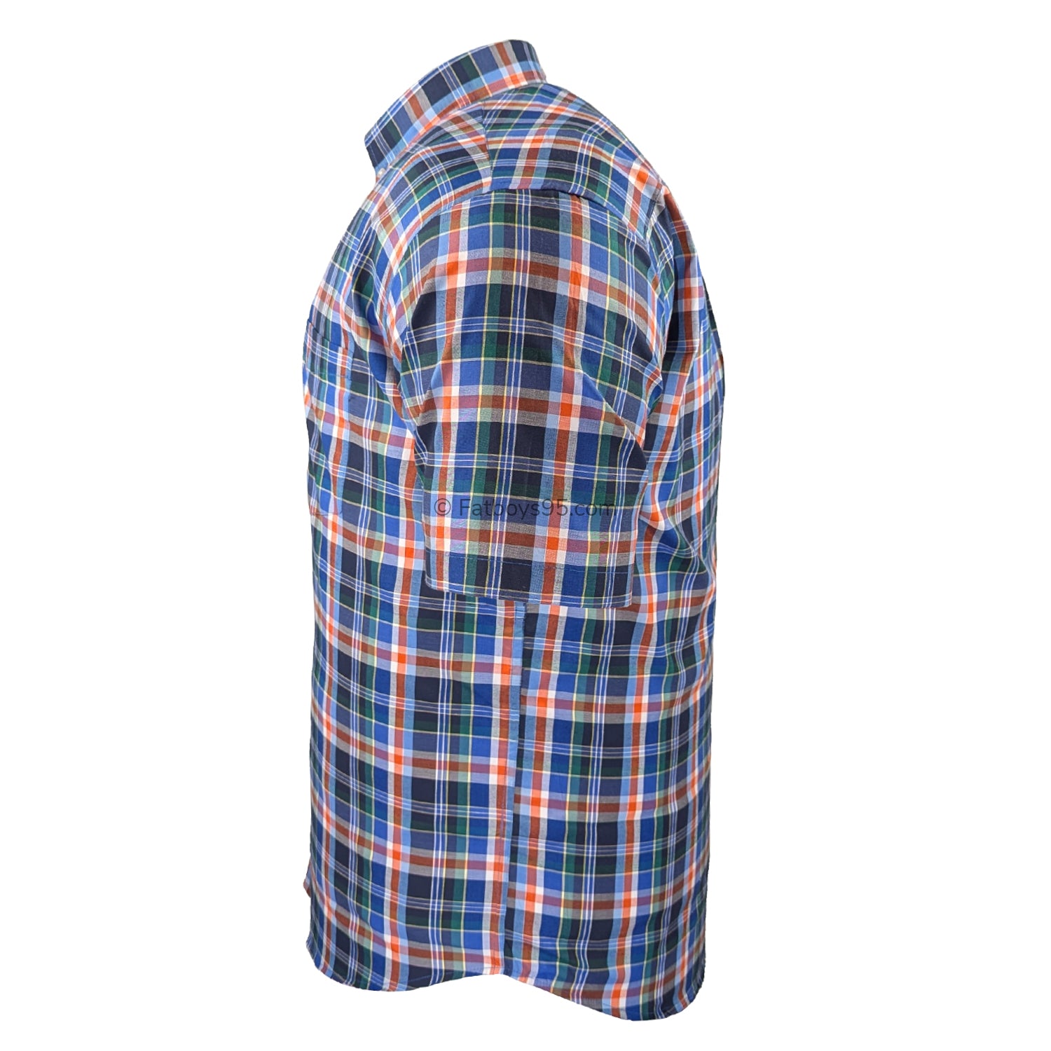 Espionage Check S/S Shirt - SH436 - Blue 4