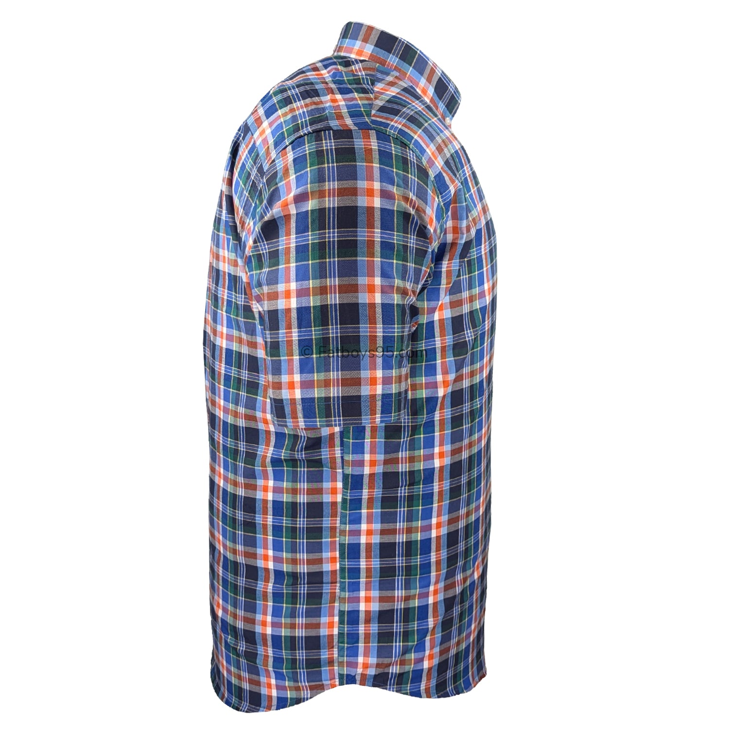 Espionage Check S/S Shirt - SH436 - Blue 5