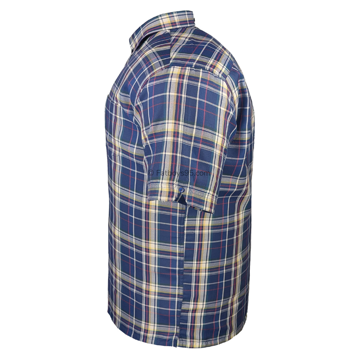 Espionage Check S/S Shirt - SH447 - Navy 4