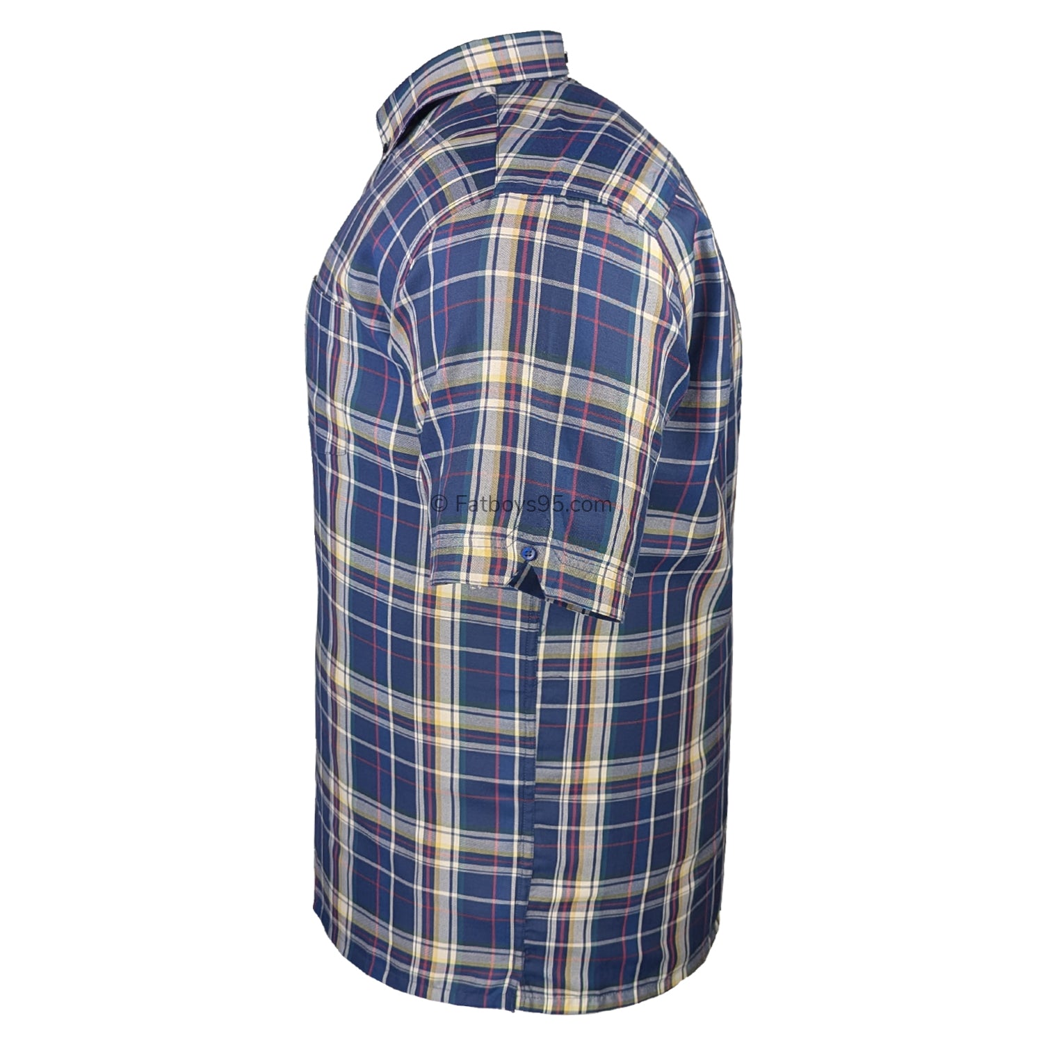 Espionage Check S/S Shirt - SH447 - Navy 4