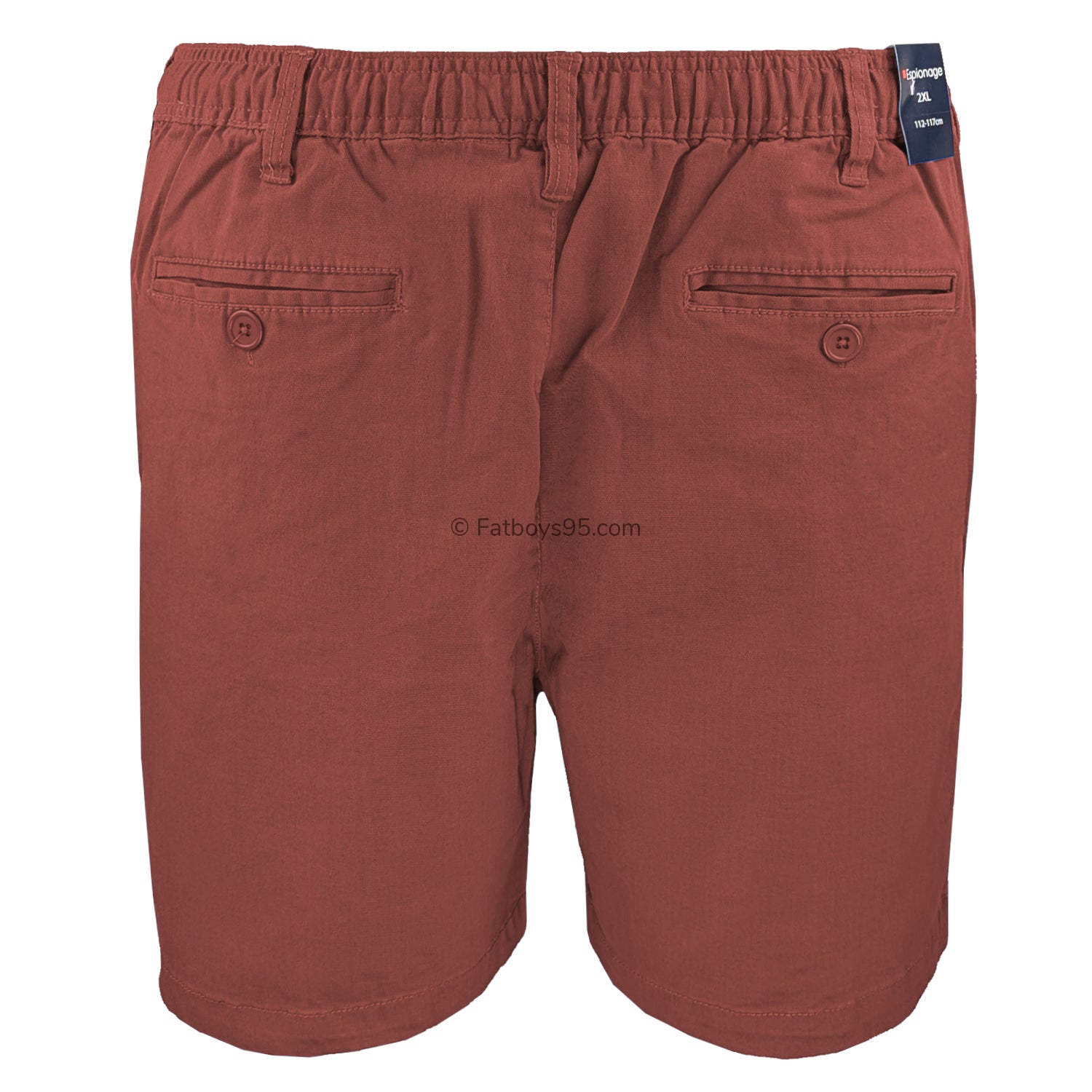 Espionage Stretch Rugby Shorts - ST019A - Brick Red 4