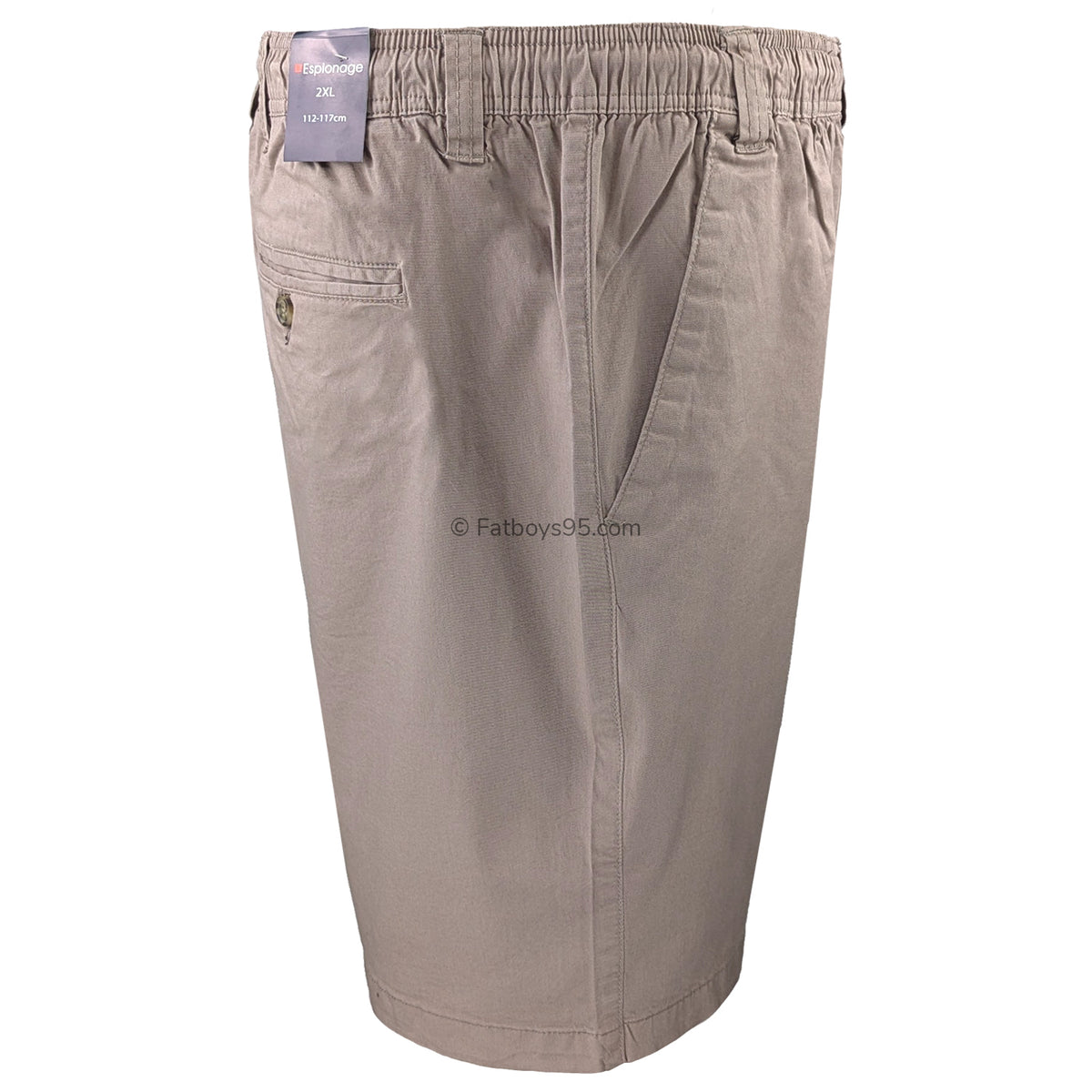 Espionage Stretch Rugby Shorts - ST019A - Soft Taupe 6