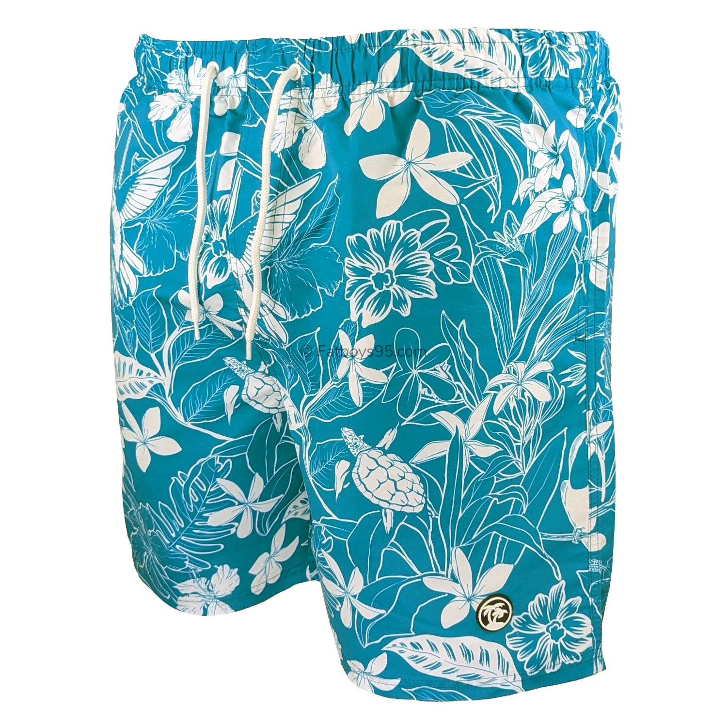 Espionage Hawaiian Swim Shorts - SW105 - Blue 2