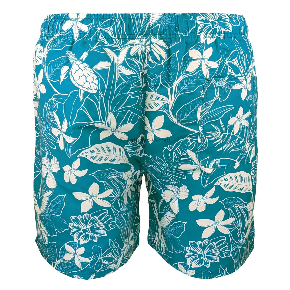 Espionage Hawaiian Swim Shorts - SW105 - Blue 4