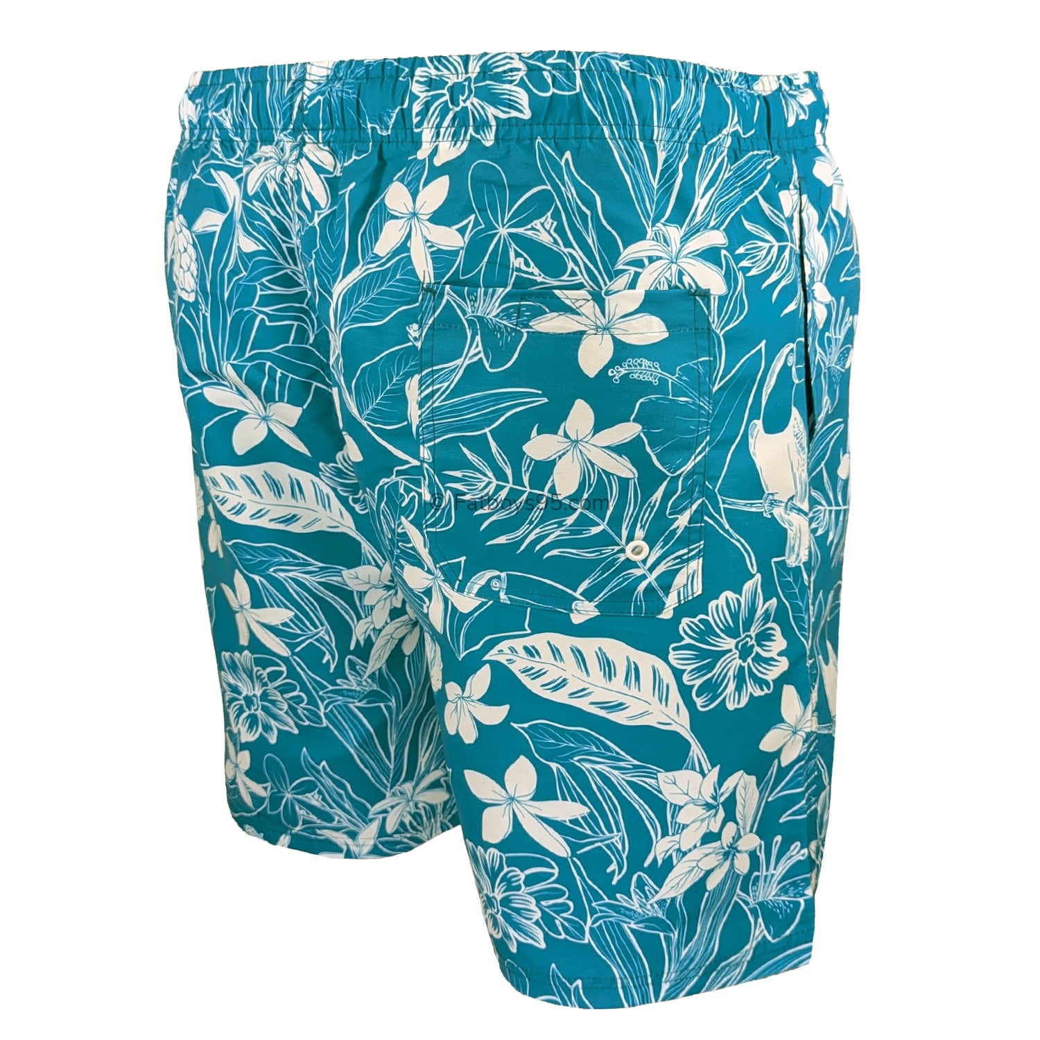 Espionage Hawaiian Swim Shorts - SW105 - Blue 5
