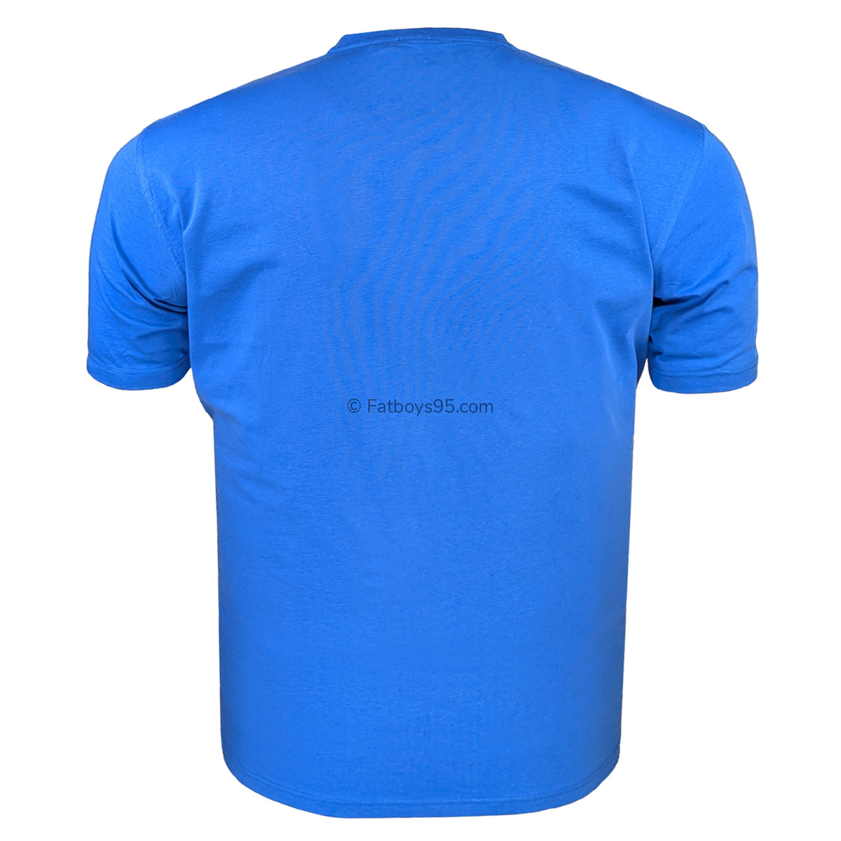 Espionage Plain Round Neck T-Shirt - T015 - Azure Blue 3