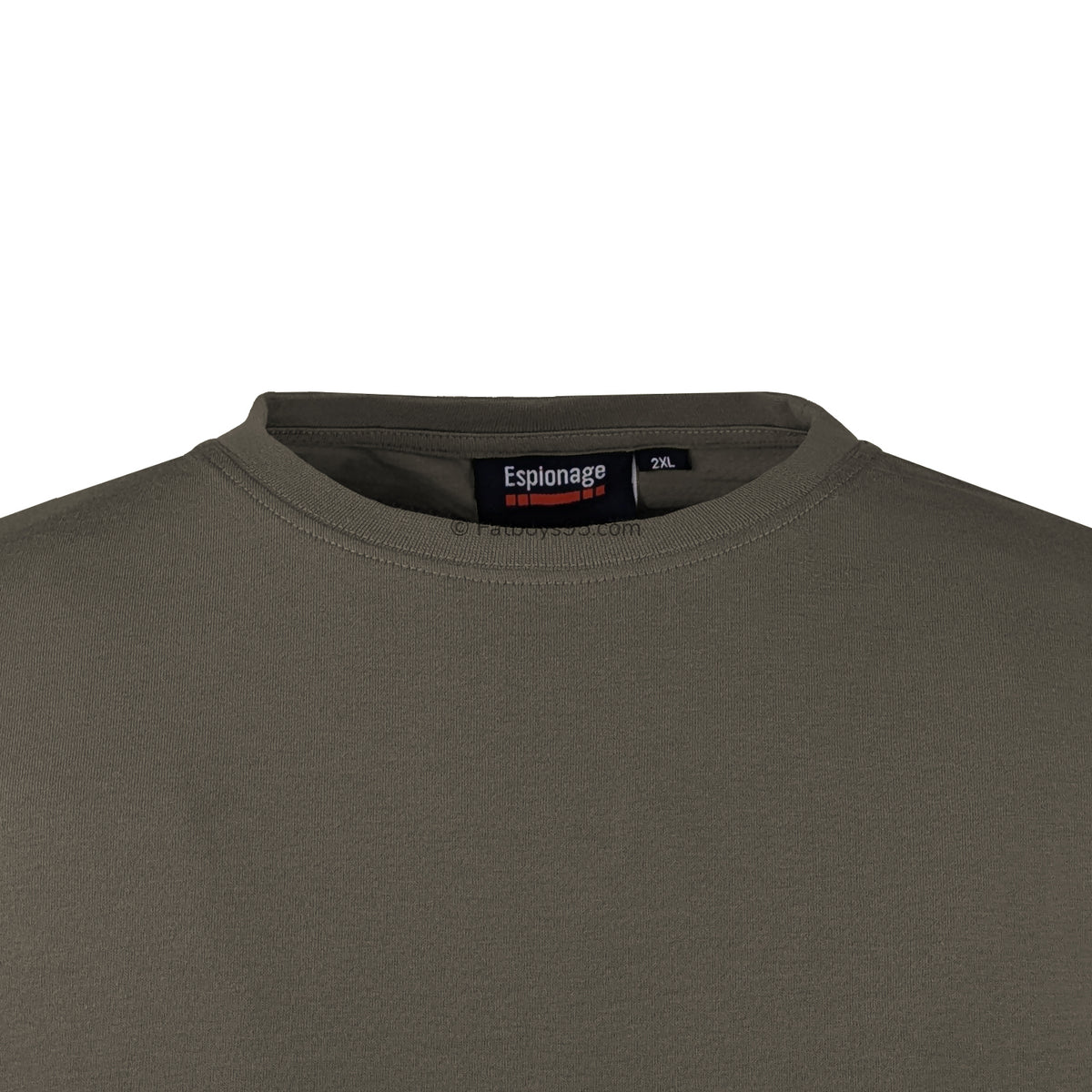 Espionage Plain Round Neck T-Shirt - T015 - Coffee 2