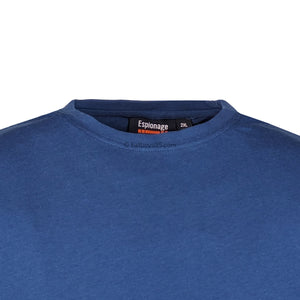 Espionage Plain Round Neck T-Shirt - T015 - Dark Blue 2