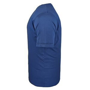 Espionage Plain Round Neck T-Shirt - T015 - Dark Blue 4
