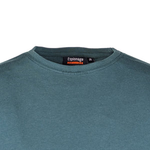 Espionage Plain Round Neck T-Shirt - T015 - Dark Green 2