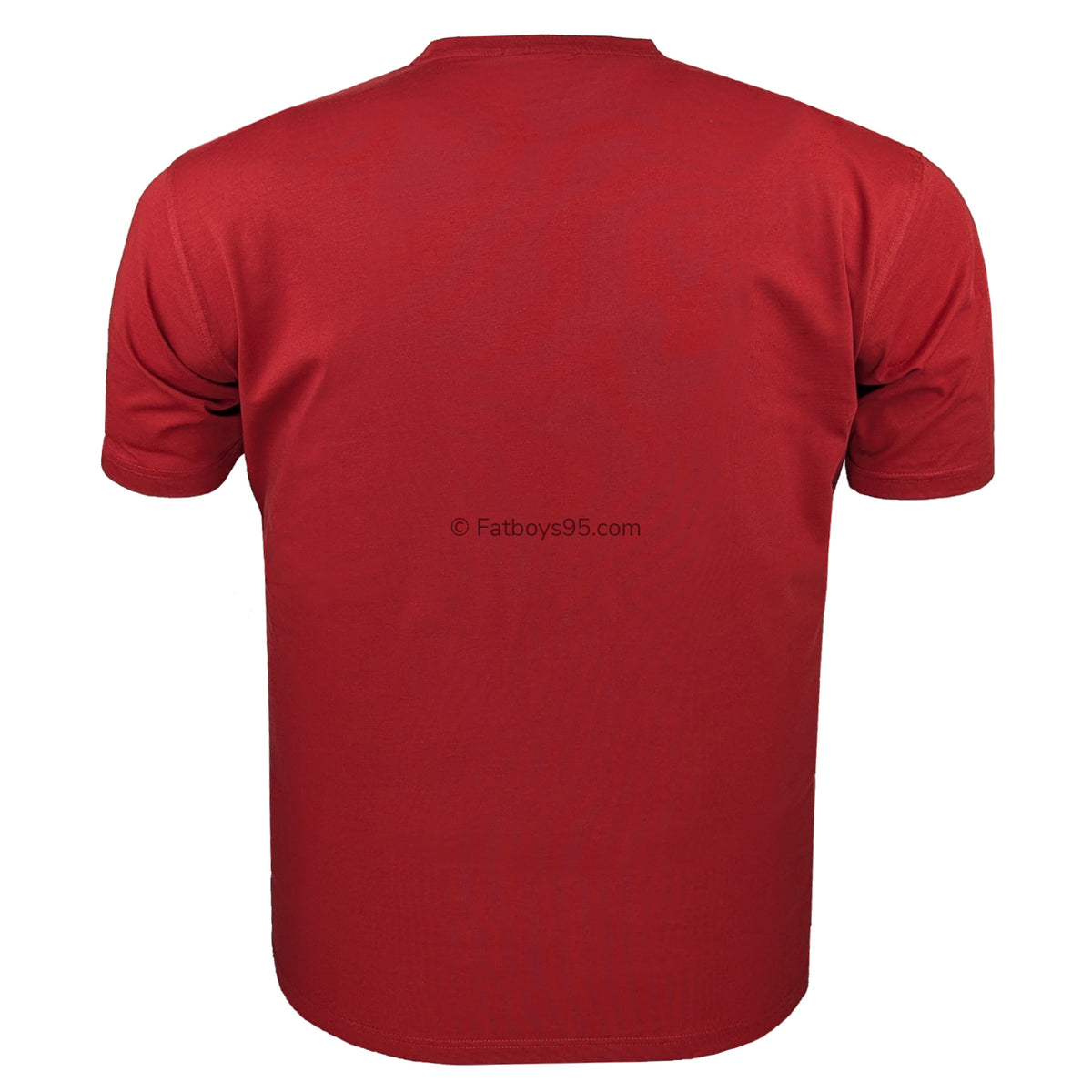 Espionage Plain Round Neck T-Shirt - T015 - Dark Red 3