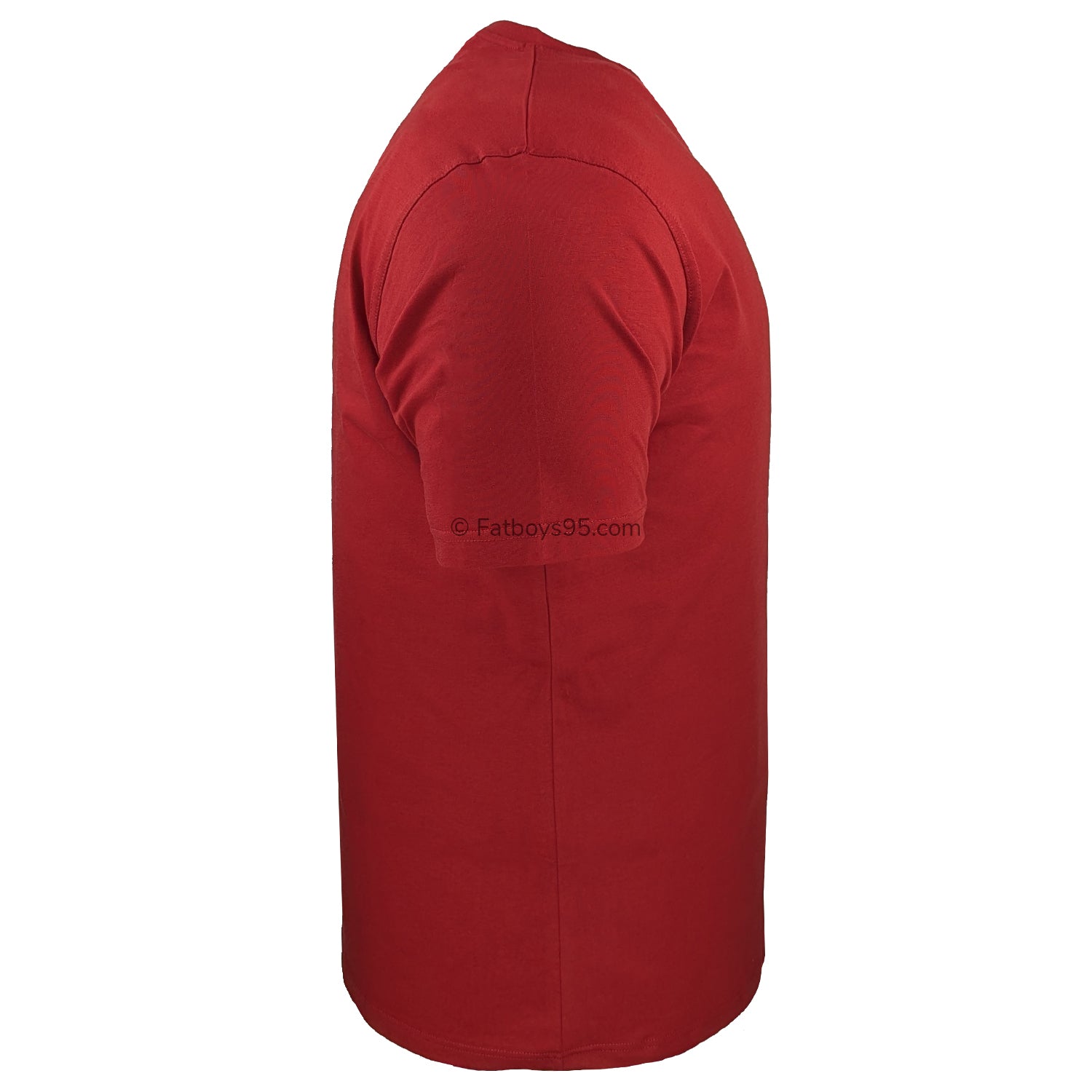 Espionage Plain Round Neck T-Shirt - T015 - Dark Red 5