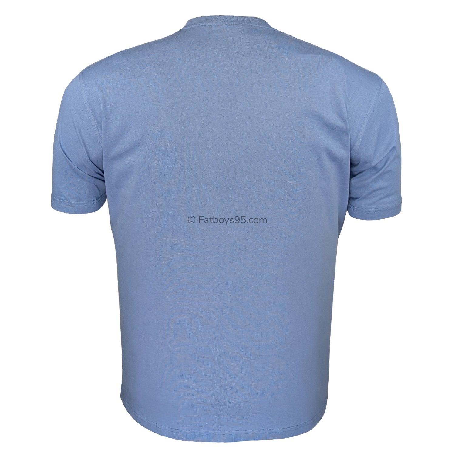 Espionage Plain Round Neck T-Shirt - T015 - Mid Blue 3