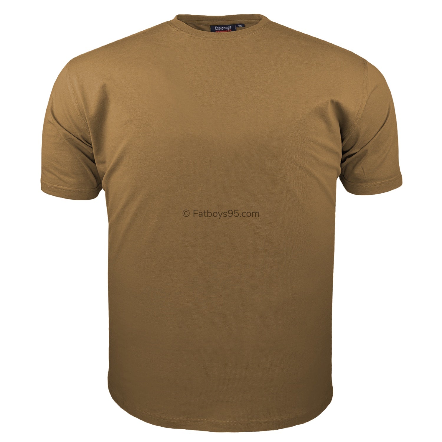Espionage Plain Round Neck T-Shirt - T015 - Ochre