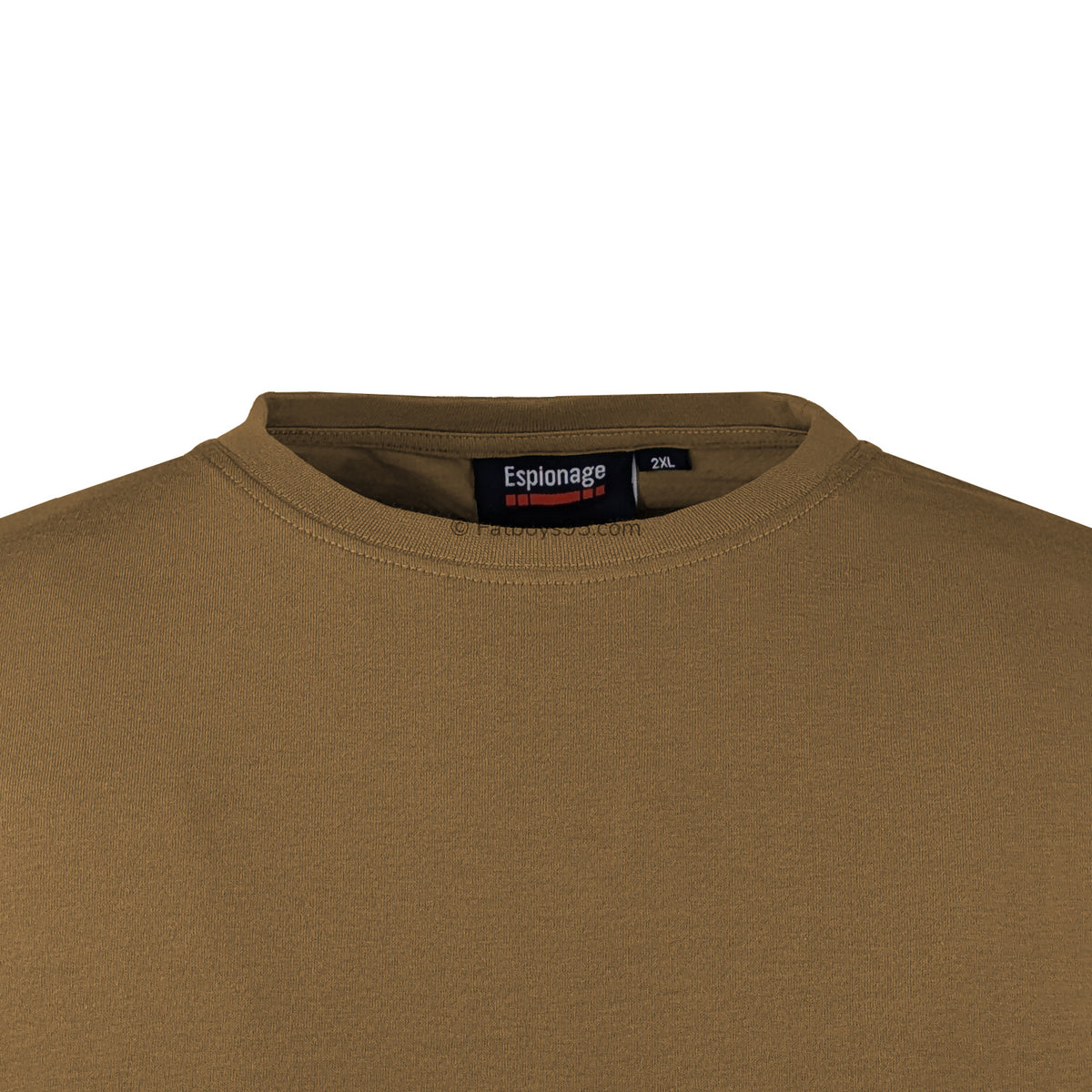 Espionage Plain Round Neck T-Shirt - T015 - Ochre 2
