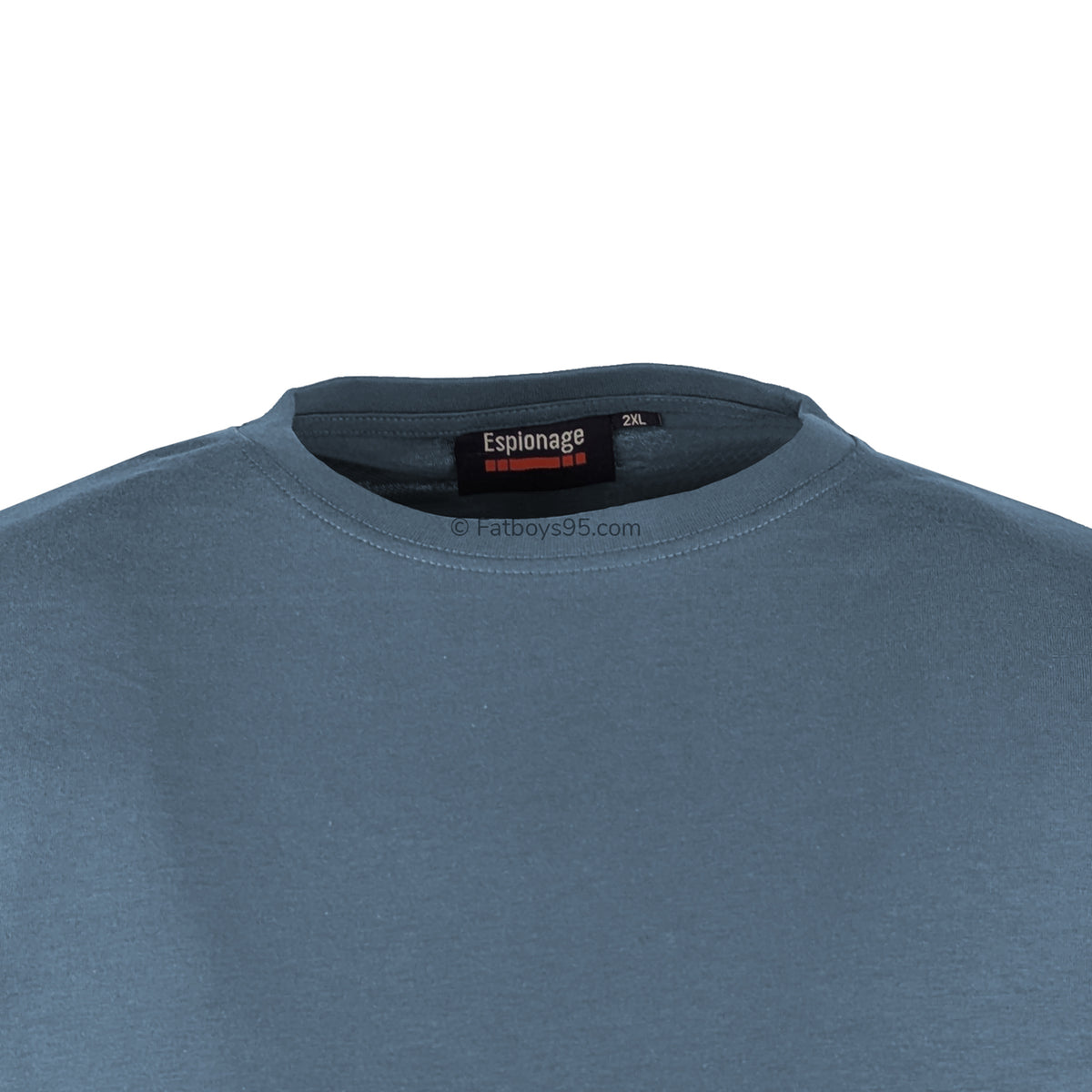 Espionage Plain Round Neck T-Shirt - T015 - Orion Blue 2