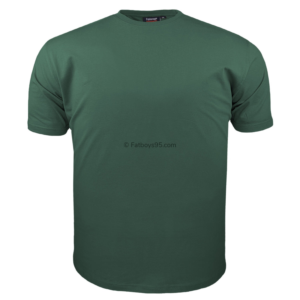 Espionage Plain Round Neck T-Shirt - T015 - Pine Green 1
