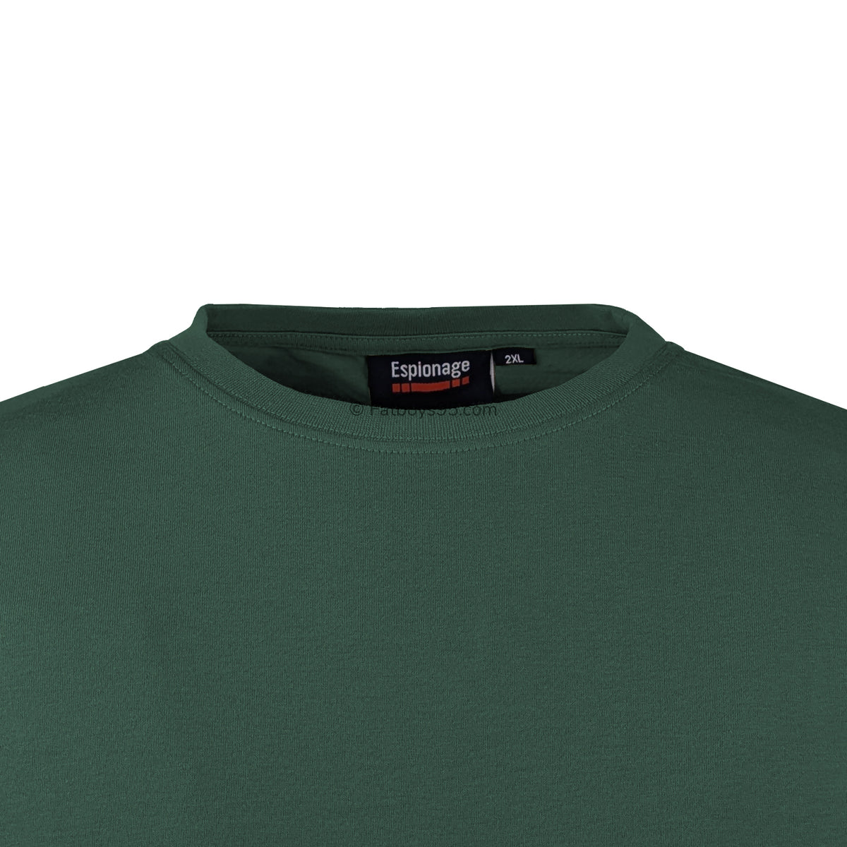 Espionage Plain Round Neck T-Shirt - T015 - Pine Green 2