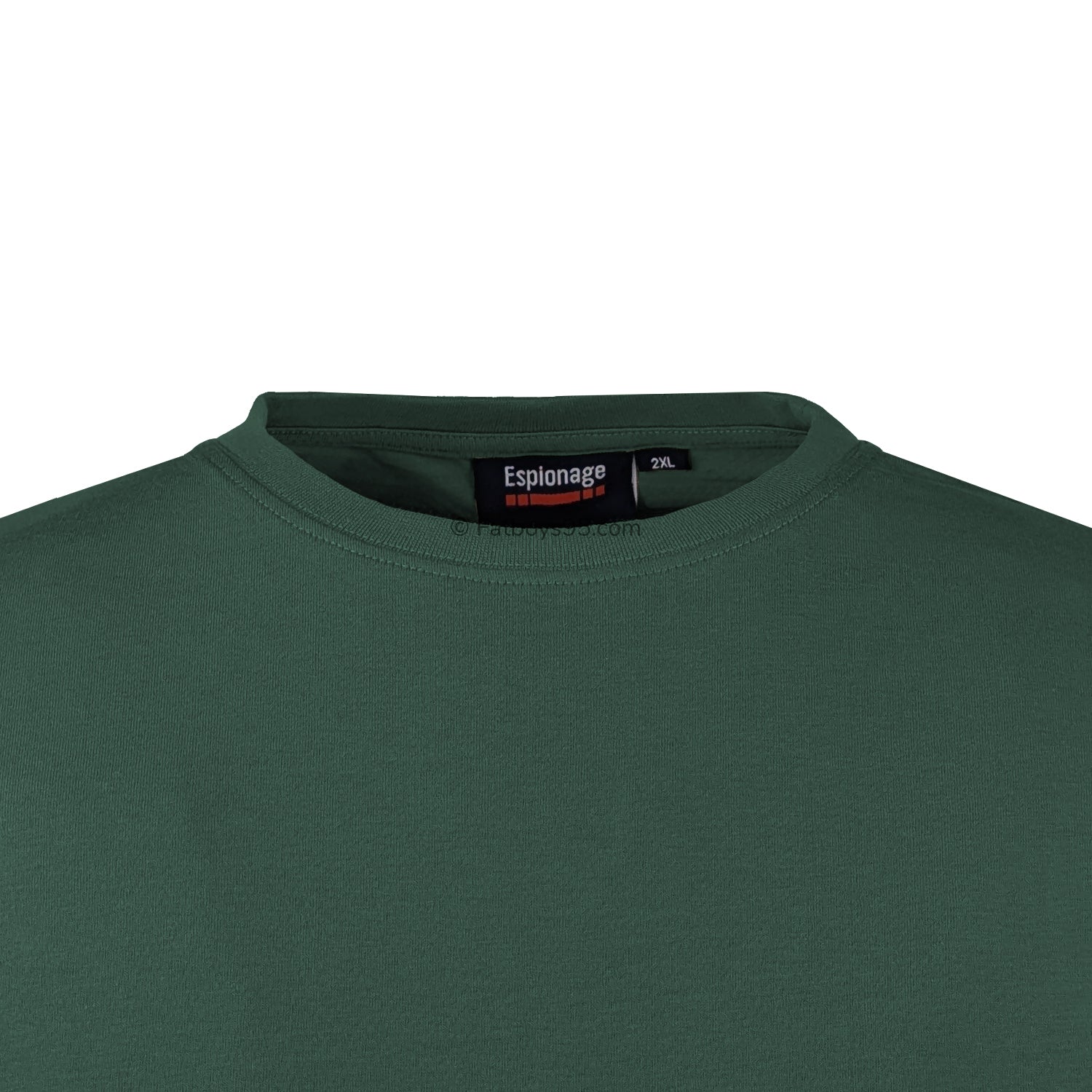 Espionage Plain Round Neck T-Shirt - T015 - Pine Green 2