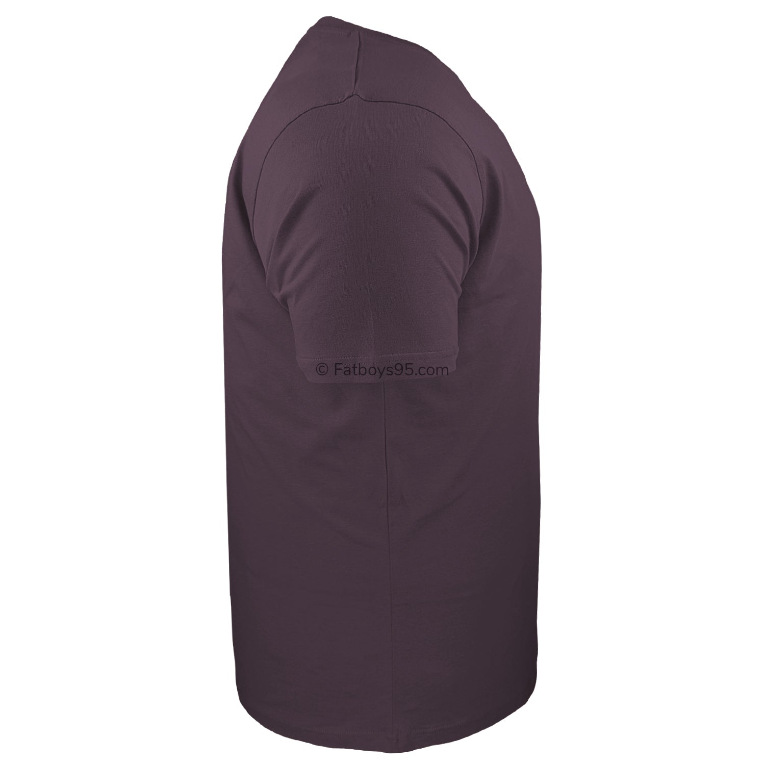 Espionage Plain Round Neck T-Shirt - T015 - Plum 5