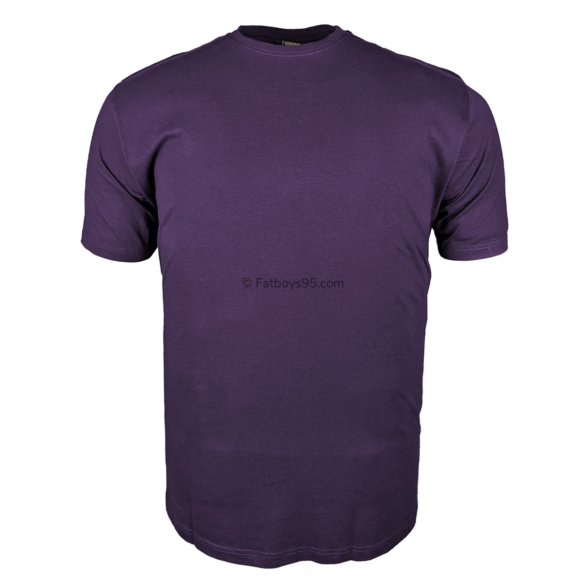 Espionage Plain Round Neck T-Shirt - T015 - Purple