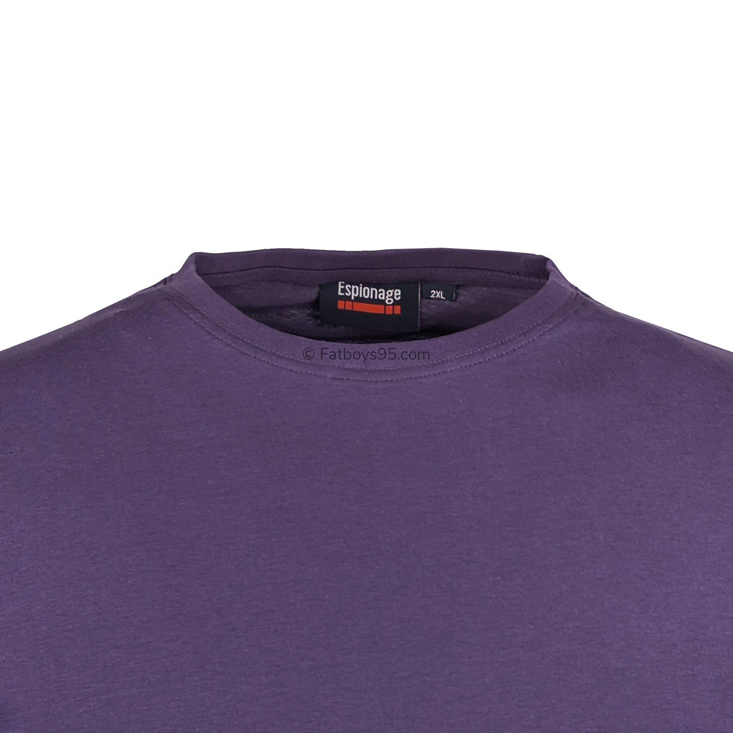 Espionage Plain Round Neck T-Shirt - T015 - Purple 2