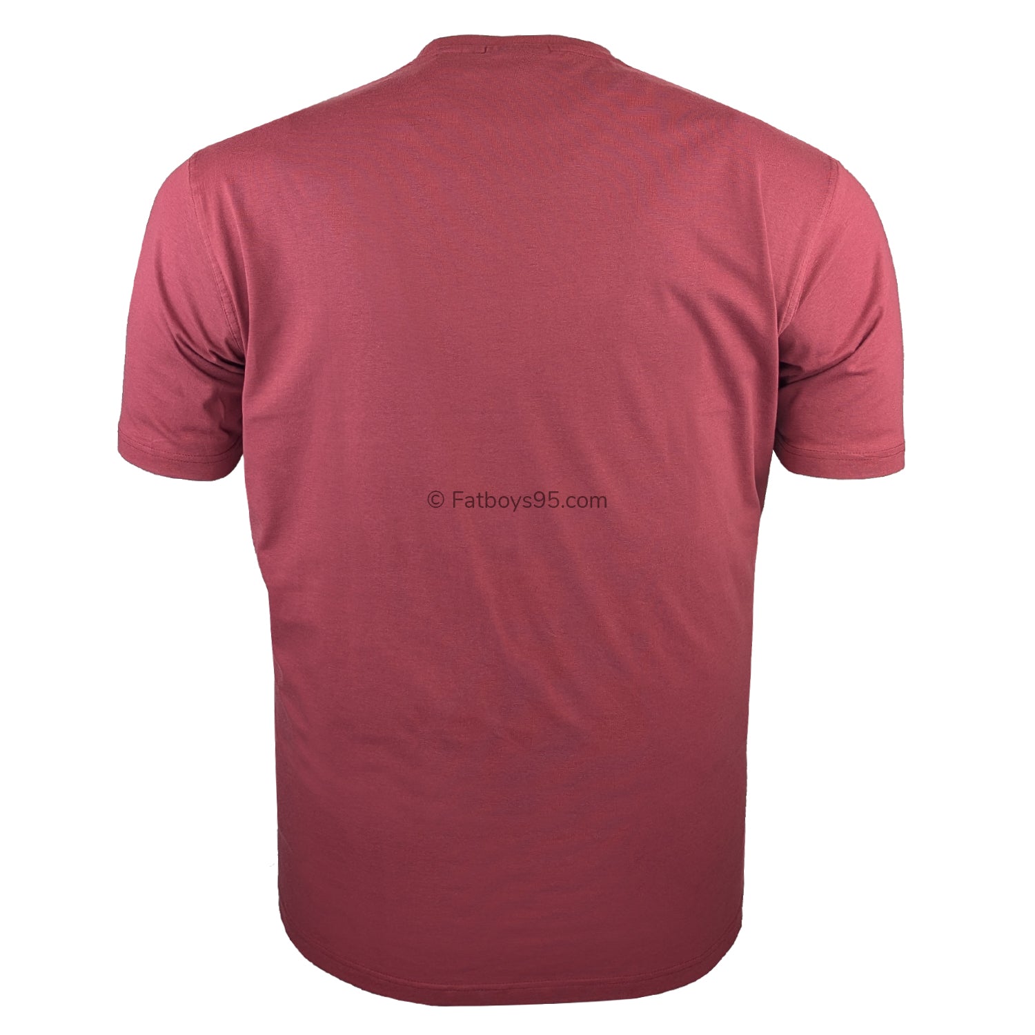 Espionage Plain Round Neck T-Shirt - T015 - Ruby 3