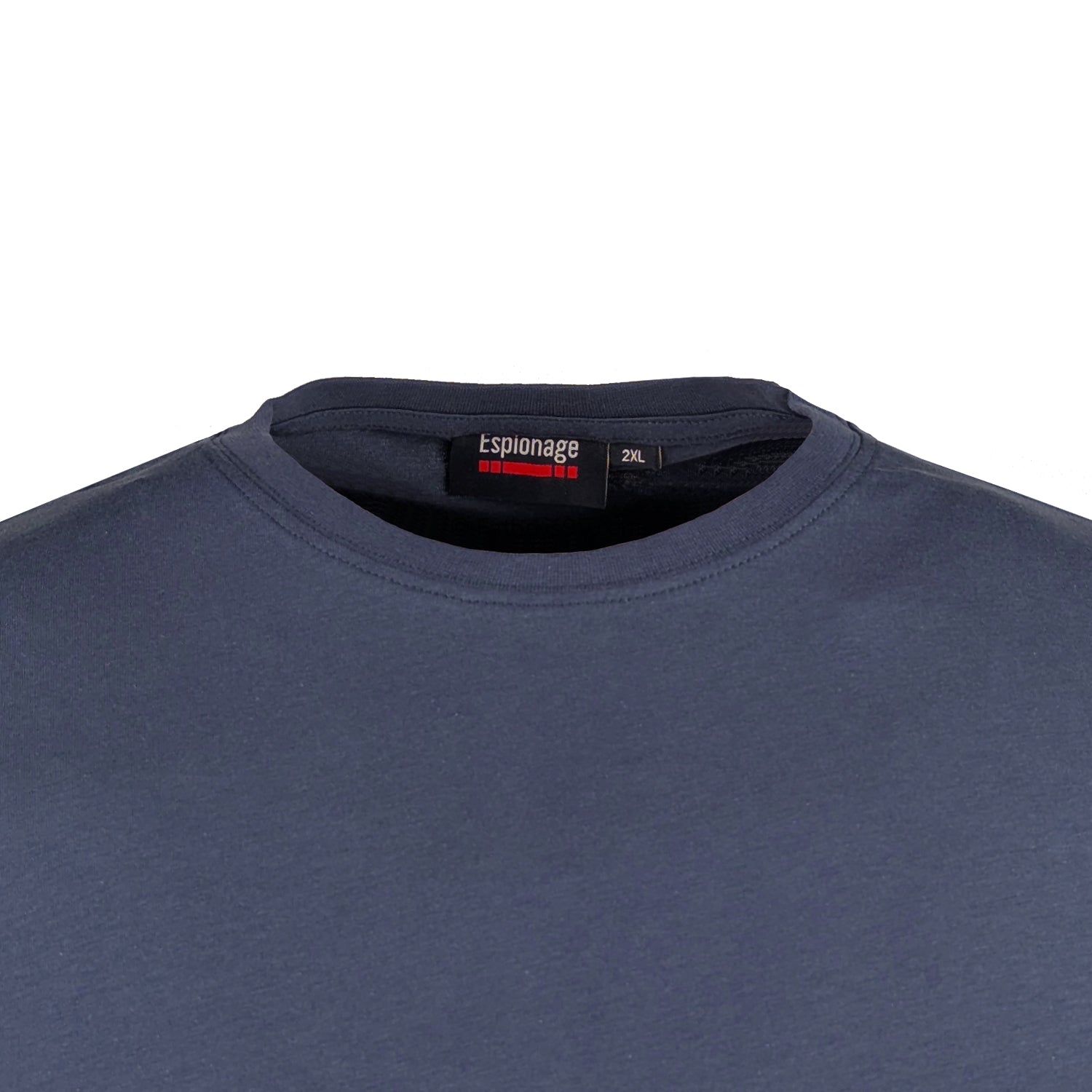 Espionage Plain Round Neck T-Shirt - T015 - Slate 2