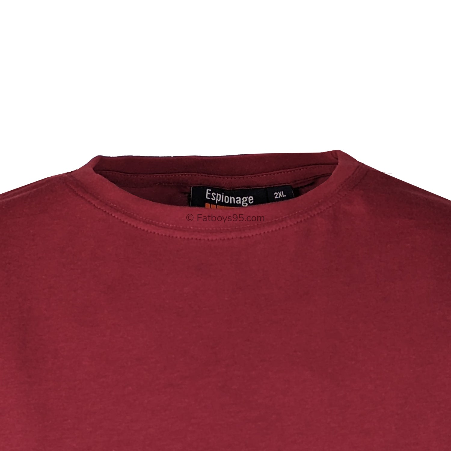 Espionage Plain Round Neck T-Shirt - T015 - Wine