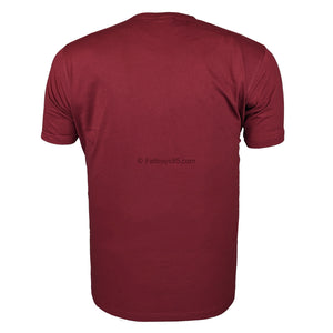 Espionage Plain Round Neck T-Shirt - T015 - Wine