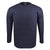 Espionage Plain Round Neck L/S T-Shirt - T015LS - Navy 1