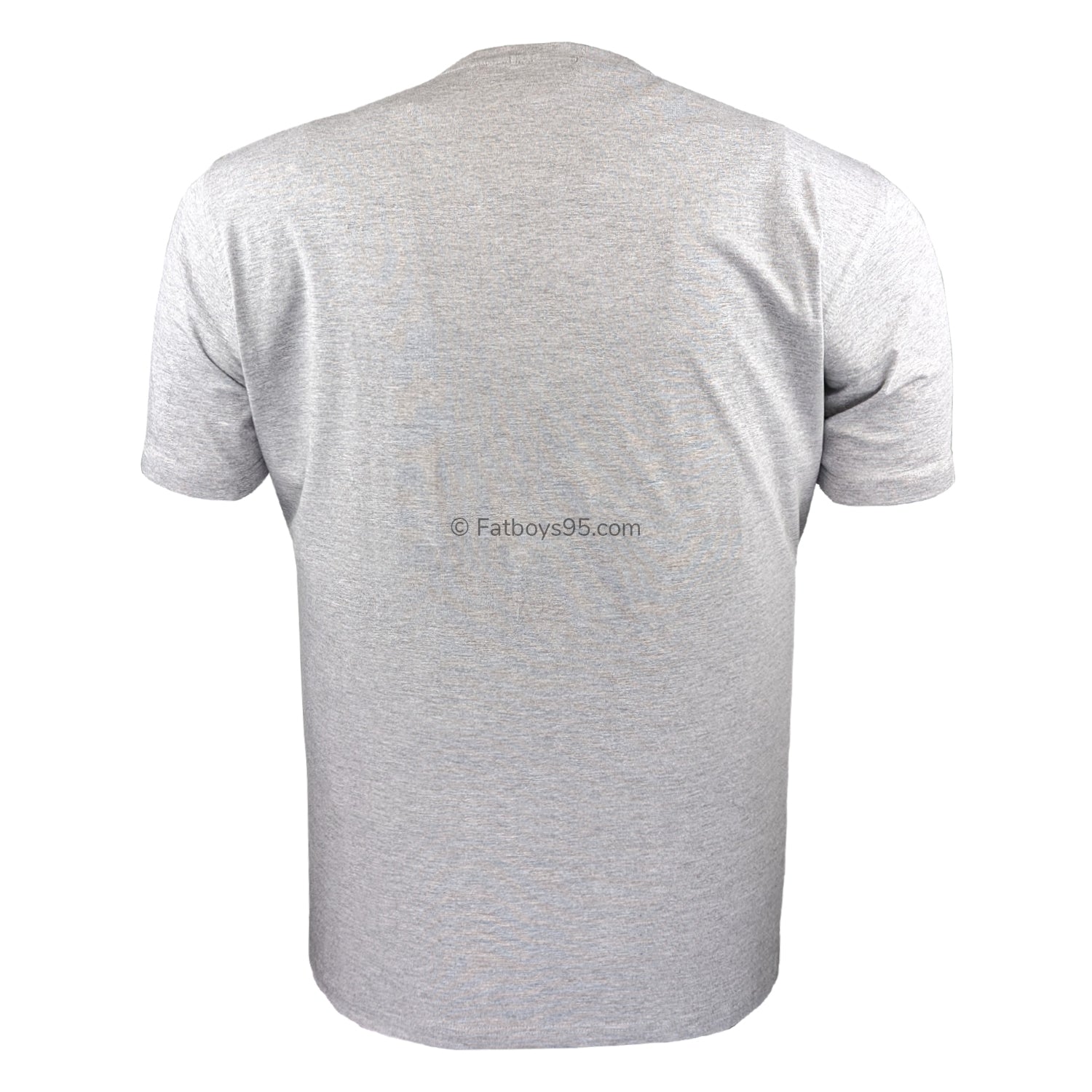 Espionage Plain Round Neck T-Shirt - T015 - Silver Marl 3