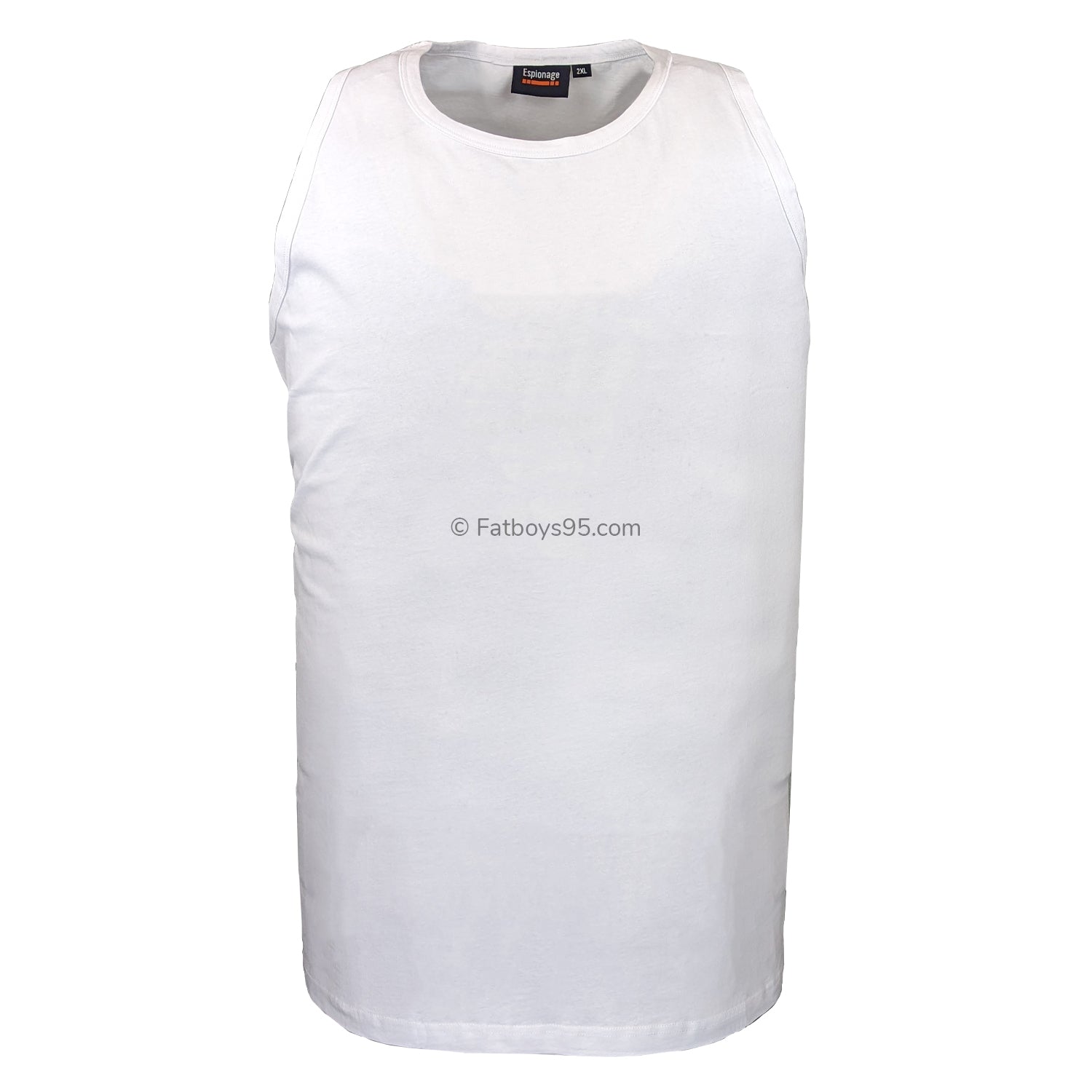 Espionage Plain Vest - T017 - White 1