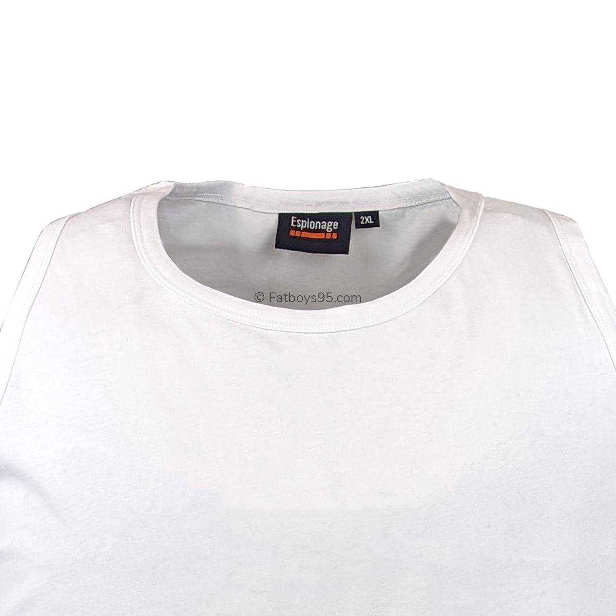 Espionage Plain Vest - T017 - White 2