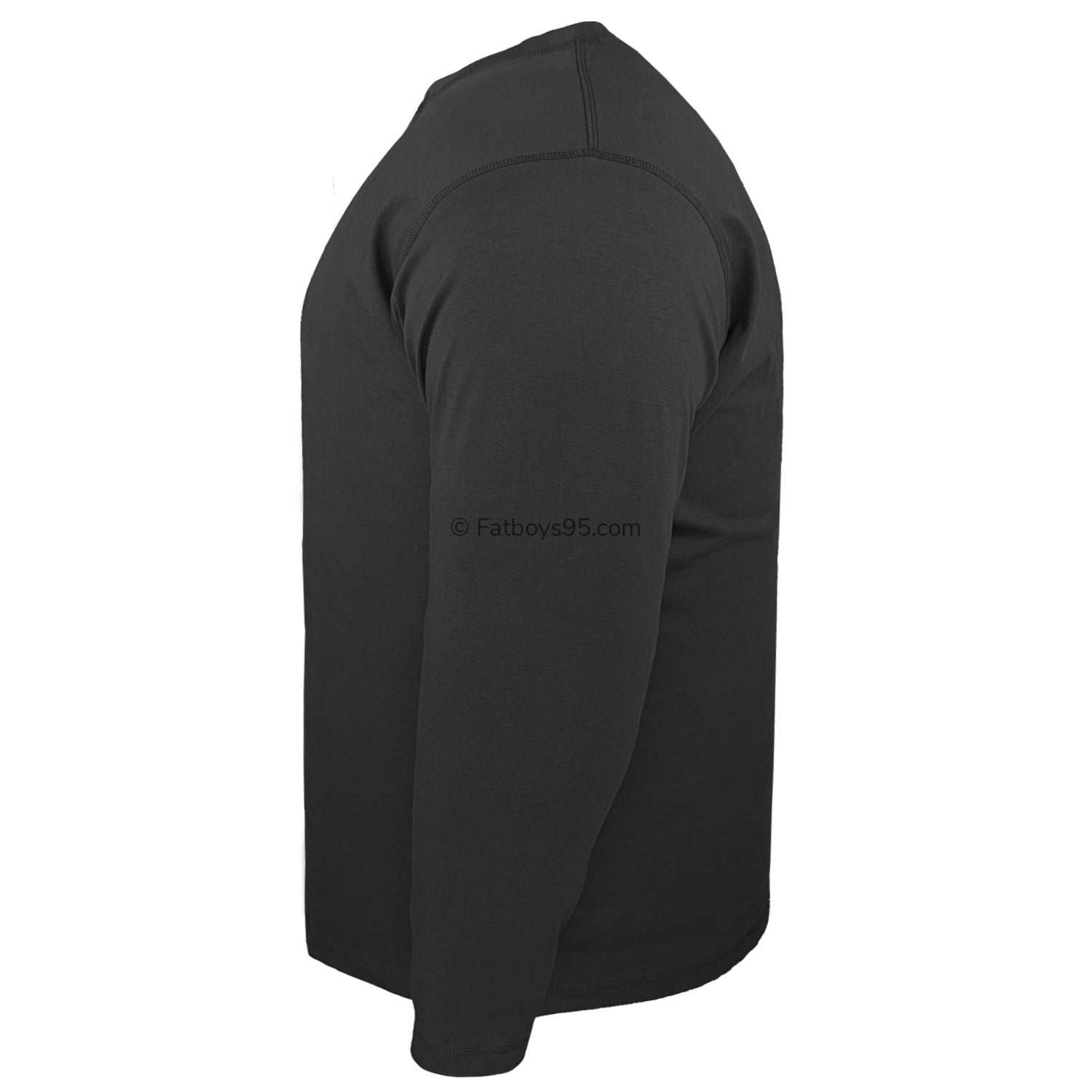 Espionage Long Sleeve Grandad Tee - T310 - Black 3