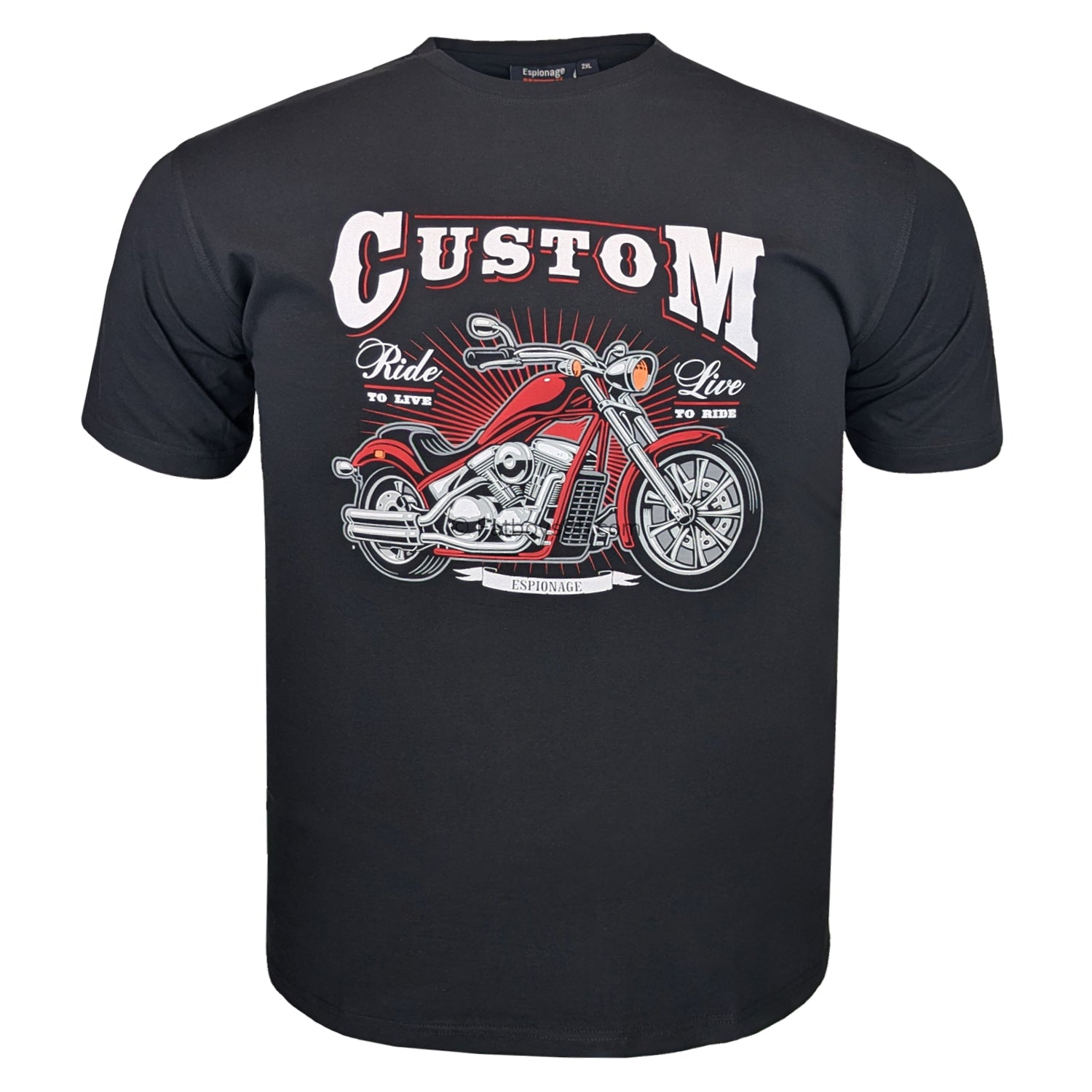 Espionage Signature Custom Tee - T363 - Black 1