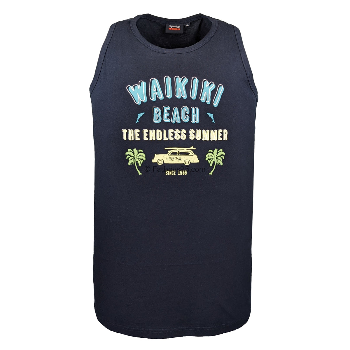 Espionage Waikiki Vest - T405 - Navy 1