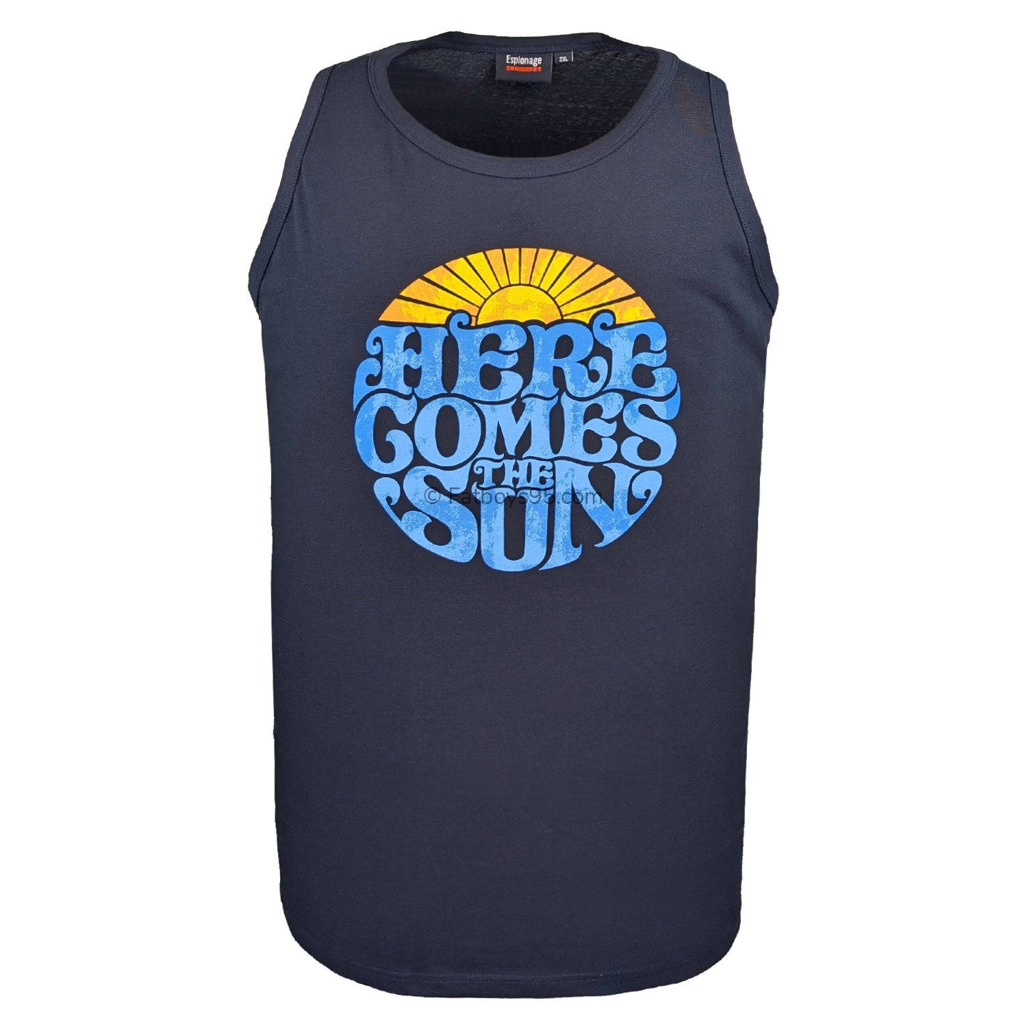 Espionage Here Comes The Sun Vest - T428 - Navy 1