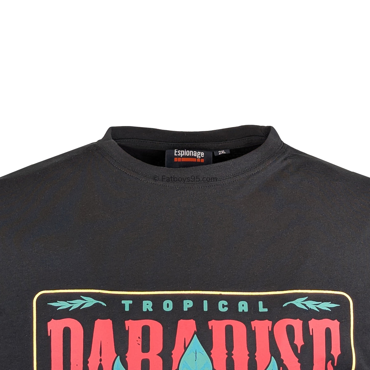 Espionage Paradise Print Tee - T430 - Black 2