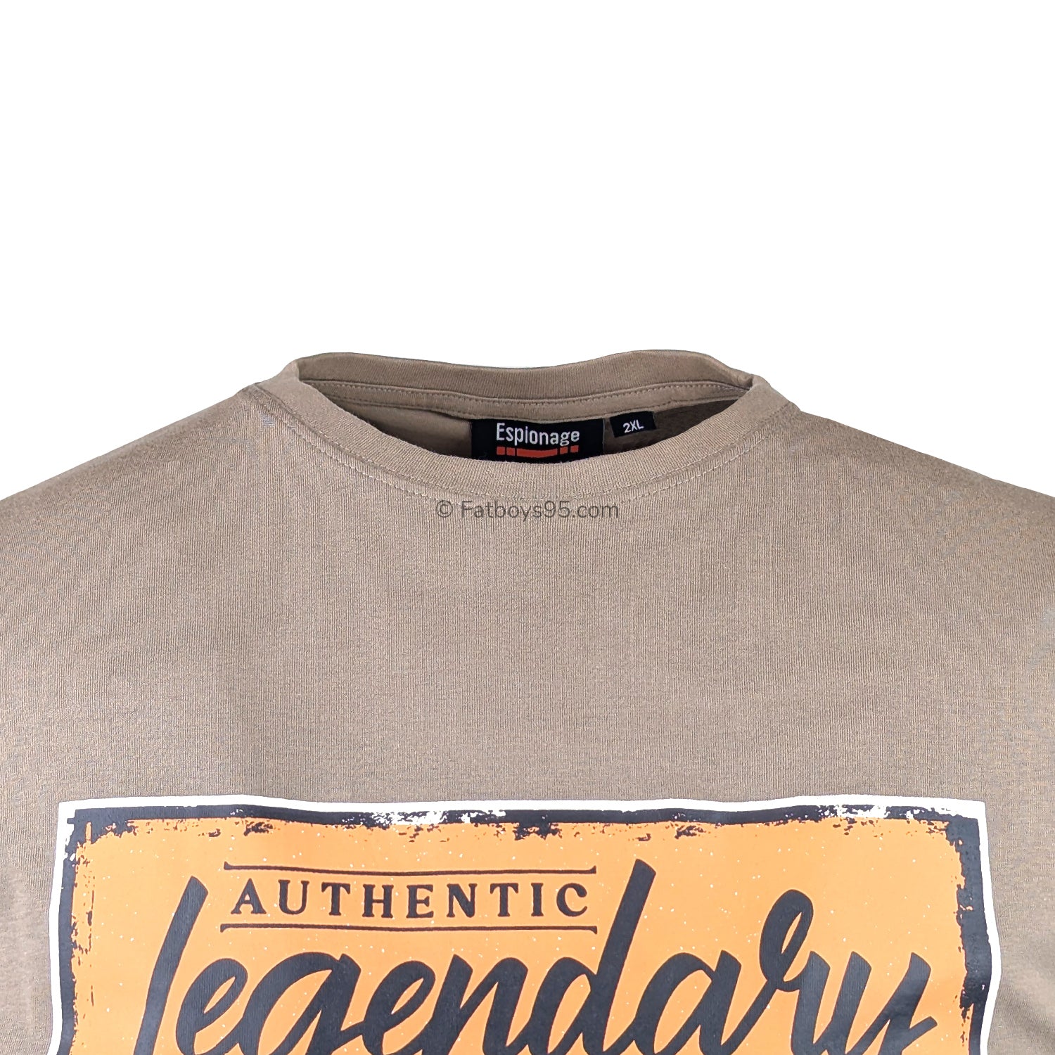 Espionage Motorcycle Print T-Shirt - T443 - Mushroom 2