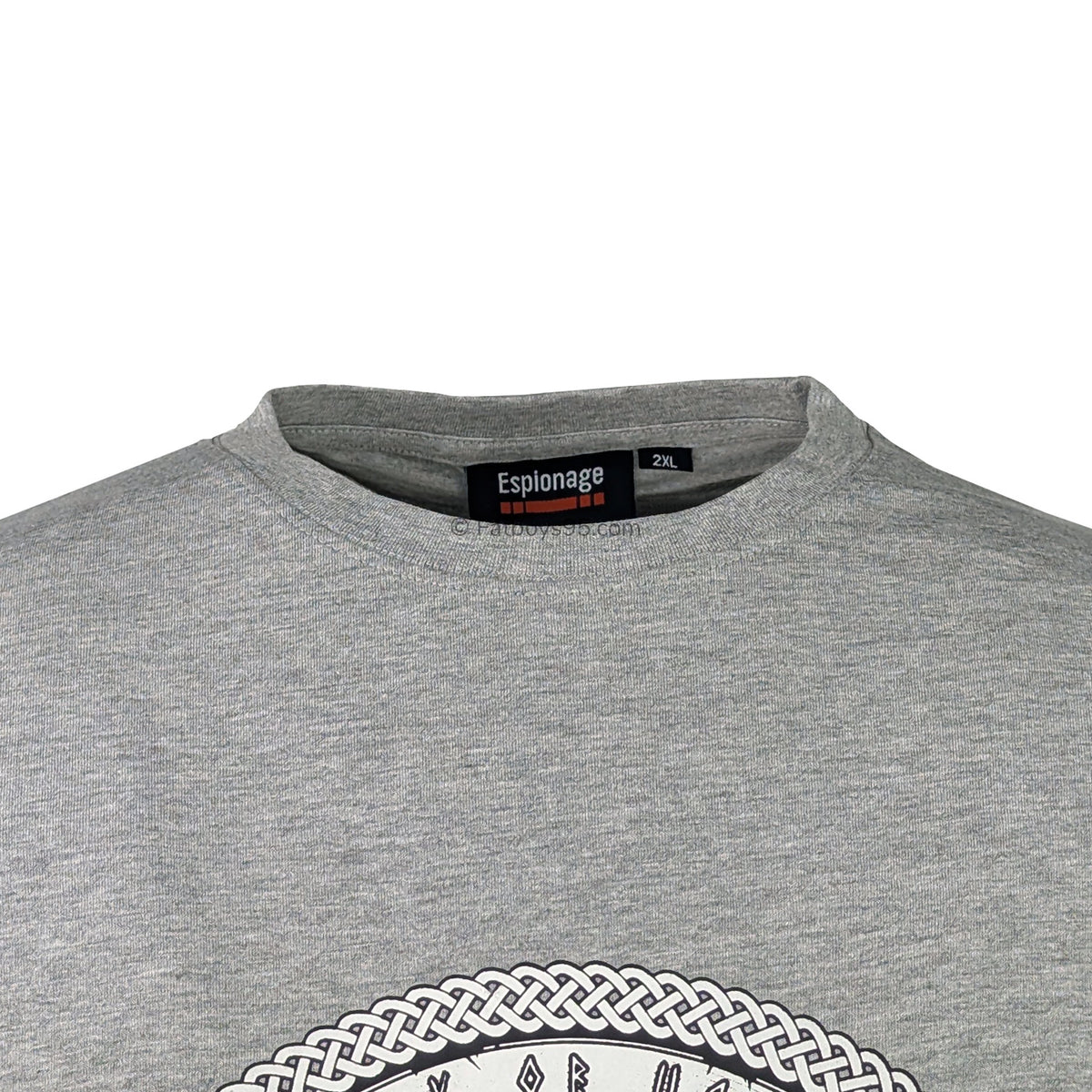 Espionage Thors Hammer Print Tee - T453 - Silver Marl 2
