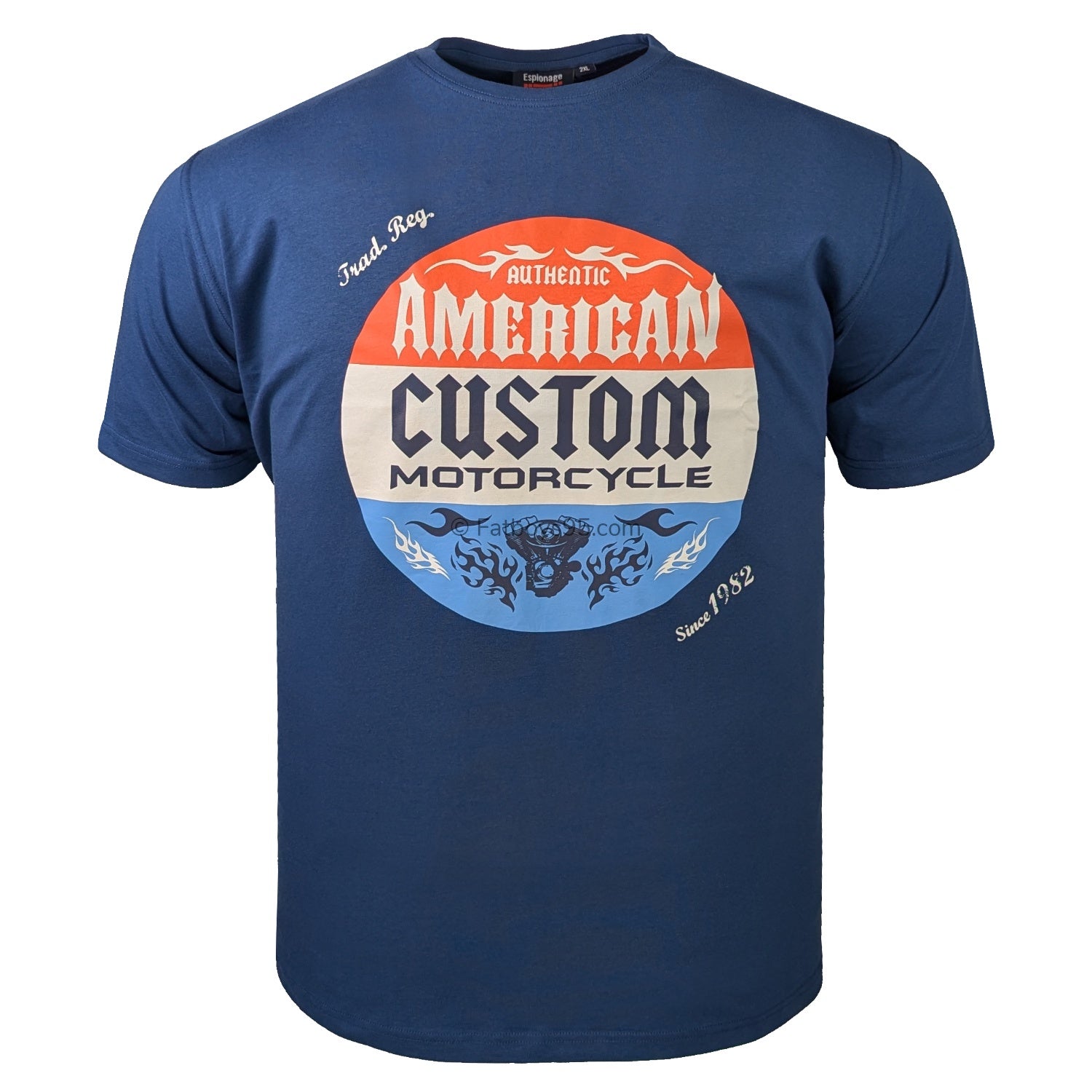 Espionage American Custom T-Shirt - T466 - Dark Blue 1